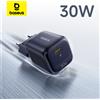 BASEUS Caricabatterie Baseus 30W USB C PD3.0 QC3.0 PPS Ricarica Rapida per iPhone 17 16 15 1 Pro Max iPad Xiaomi Caricatore Veloce GaN