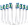 NONE 4/8/12/20x Testine di ricambio a scatto compatibili con lo spazzolino elettrico Philips Sonicare, per 4100/1100/5300/6100/5900