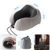 Good Nite Cuscino ergonomico per il collo in memory foam Good Nite, regolabile e lavabile, per aereo, auto, casa e viaggi, colore grigio