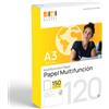 Sidi Global Market Fogli A3 120g, Carta per Stampante Laser e Inkjet, Carta Bianca per Stampare, Scrivere o Disegnare, Fogli DIN A3 297x420 mm Uso Professionale, Risma di Carta per Ufficio e Casa SIDI (120g, 150 fogli)