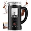 Morpilot Montalatte Elettrico, Morpilot Montalatte Caldo e Freddo 4 in 1, 550 W 600 ml, Design Latte, Vetro di Visualizzazione, Spegnimento Automatico, Facile da Pulire