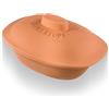Römertopf Pentola in Terracotta 3,5 L con Coperchio, Terracotta | Argilla naturale, 3,5 litri, per 4-5 persone, cottura senza grassi, adatta al forno