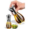 IPEA Oliera Spray in Vetro 170ml per Olio e Aceto - Nebulizzatore Dosatore d'Olio per Casa, Cucina, Ristorante - Bottiglia Spray per Insalata, Carne, Pranzo e Cena - Dispenser a Spruzzo per Liquidi