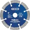 Mexco GPX10 - Disco diamantato per calcestruzzo per uso generico, per materiali da costruzione non abrasivi, 105 mm, altezza segmento 10 mm, foro 16 mm