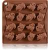 WishesMar Stampo Silicone per Cioccolato Forma di Vari Gattino Gatto - 16 Cavità Anti-aderente Riutilizzabile Stampi in Silicone per Caramelle Cioccolatini Praline Decorazione di Torte