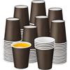 Deudy 100 bicchieri di carta da 227 ml, usa e getta, biologici | Bicchieri di carta usa e getta da 227 ml, bio, per feste, per servire caffè, tè, bevande calde (marrone)