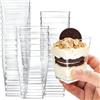 Wubushan Bicchierini Trasparenti di Finger Food 160 ml/5 oz, 50 Pezzi Bicchierini Monoporzione per Dolci Riutilizzabili, Tazze da Dessert per Budini, Mousse, Tiramisu, Coppette Gelato