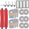 Geoviizon Accessori di ricambio per robot aspirapolvere Roborock Qrevo serie QV 35A, QV 35S, QR 598, QR 798, 2 spazzole principali, 4 spazzole laterali, 4 filtri HEPA, 6 panni per la polvere, 6