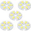 sourcing map COB LED Chip Bead 3W 120lm 6000-6500K 23mm 9-11VDC Lampadina a risparmio energetico per riflettore proiettore sostituzione bianco 5 pezzi