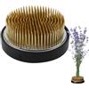 Behogan Ikebana Kenzan, 8 cm, composizione floreale rotonda di alta qualità, con rivestimento antiscivolo, in acciaio inox, supporto rotondo per composizioni floreali, negozi di fiori, uffici, giardini, sale