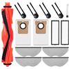 Jegehoyo 14 Kit di accessori per Xiaomi H40 Aspirapolvere Robot Accessori , 1 Spazzola principale, 4 Spazzole laterali, 4 Panni mop, 2 Sacchetti per la Polvere, 2 Filtro HEPA, 1 Spazzola per la Pulizia