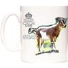KAZMUGZ Tazza regalo con capra da 311,8 g, con scritta Keep Calm and Love Goats, in ceramica con capra, lavabile in lavastoviglie e forno a microonde.