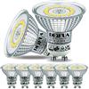 DEIFUA Lampadina LED GU10 Luce Bianca Fredda 5000K 6W Equivalente 90W Alogena, Pacco da 6, 850lm PAR16 Senza sfarfallio, Lampada Riflettore Risparmio energetico, Fascio Largo 120° Non-Dimmerabile