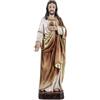 DRW Figura Sacro Cuore di Gesù in Resina Dipinto a Mano 5x5x20 cm