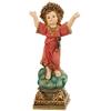 DRW Figura Bambino Divino in Resina Dipinto a Mano 3x3x11 cm