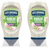 Hellmann's Salsa all'Aglio e Erbe Aromatiche, Perfetta per Pizza, Pollo e Insalata, 2 x 250ml