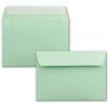 FarbenFroh by GUSTAV NEUSER 25x buste verde menta formato DIN C6 11,4 x 16,2 cm - Adesive - Buste senza finestra - Natale, biglietti d'auguri e inviti - Per carta A6 e A4