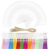 BetterJonny Segnalibro Acrilico 108 Pezzi - 30 Trasparenti, 48 Nappe Colorate, 30 Corda Vuoto - per Artigianato, Taccuino, Etichette e Progetti Fai Da Te