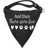 Generic 1 bandana per cani con annuncio di nascita e poi c'erano quattro/cinque cani, idea regalo per la gravidanza (e poi c'erano cinque n)
