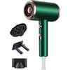 Bizcasa Asciugacapelli Ionico 1800W,Asciugacapelli da Salone con Pulsante Caldo/Freddo,3 Impostazioni di Temperatura,Hair Dryer avec Diffuseur,Bocchino,Gancio, Super Silencieux