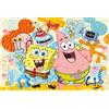Schmidt Spiele 56546 SpongeBob e gli amici-Puzzle per bambini, 150 pezzi, in cartone erboso