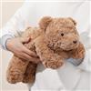 IFX24 Orso di peluche morbido e ponderato, 52 cm, robusto e soffice orso marrone per bambini, simpatico cuscino da abbracciare per bambini (52,1 x 20,1 x 15 cm)
