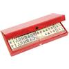 TONGIHS 1 Set Professionale Mahjong Cinese, Tradizionale Jongg giochi portatili, Mahjong cinese Dot, Tessere di Medie Dimensioni, per famiglie, viaggi, feste