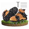 Qdreclod Scarpe Chiodate per Arieggiare il Prato - Scarpe Arieggiatore per Giardino con 26 Punte in Acciaio e Cinghie Regolabili, Ideali per Manutenzione del Prato e Arieggiatura del Terreno (Nero)