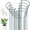 YeahBoom 10 Pezzi Pali di Supporto per Piante,25 × 40cm Regolabili Supporti Per Piante Semitondi,Anello di Supporto per Piante,Semitondo Anello di Supporto,per Peonie, Vite, Piante Rampicanti Fiore