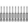 QUARKZMAN 10pz SL2,5 Punte per Cacciavite a Taglio Magnetica 2,5mm S2 Punta Cacciavite a Testa Piatta Acciaio 1/4 Grado Industriale Gambo Esagonale 50mm (2) Lungo per Viti