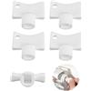 Teuena 4Pcs Chiavi per Radiatore 5mm, Chiave Quadrata in Plastica, Chiavi Spurgo Radiatore Universale, Chiave di Sfiato del Radiatore per Tutti i Radiatori, Riduce il Rumore (Bianco)