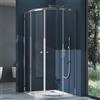 doporro Box Doccia 80x80x190cmCabina Doccia con 2 Porte Scorrevoli Vetro di Sicurezza ESG Vetro Trasparente Incluso Rivestimento Ravenna32K