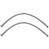 AERZETIX - Set di 2 - Tubo flessibile di collegamento - 500mm - 3/8 femmina - 3/8 femmina - rubinetto miscelatore sanitario idraulica cucina bagno - C51050
