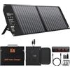 Mesuvida 60W solari pannelli PD3.0 PD45W USB-C QC3.0 USB-A 18 V DC MC4 Uscite Pannello solare pieghevole per campeggio, viaggio in camper, ricarica rapida per piccola stazione, power bank telefono