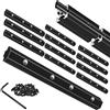 iMetrx 12 PSC 4040 Connettore interno in linea retta Staffa angolare Piastra di giunzione Nero 40x40 Hardware T-Slotted Accessori V-Slot con viti per accessori per stampanti 3D Profilo in alluminio