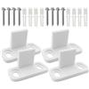 Baluue Guida Inferiore Porta Scorrevole Fienile Kit 4 Pezzi Con Viti E Tubi Di Sospensione 1.77X0.94X0.79 Pollici Guida a Pavimento Per Stabilità E Fermo Oscillante Porte Singole E Bypass