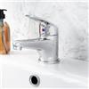 Nes Home Rubinetto miscelatore monocomando per lavabo monocomando per lavabo da bagno montato sul piano | Studio