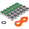 KWOKWEI 24 pezzi Rompigetto aeratore, kwokwei 24 mm Filtro acqua rubinetto rubinetto in ABS, M24 rubinetto acqua rubinetto con guarnizione di ricambioaria Gasatore, Perlatorwasserhahn strahlregler con