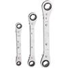 KLEIN TOOLS 68244 Set di chiavi a cricchetto completamente reversibili, 3 pezzi, giallo