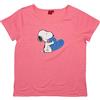 United Labels The Peanuts T-Shirt Donna - Snoopy Shirt Top Donna Manica Corta Rosa, Colore: rosa., S