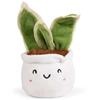 Living Nature LITTLE Living Nature Pianta Verde Sansevieria - Peluche | Giocattolo Morbido Regalo per Bambini