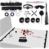 Qoosea Set Bondage 11 Pezzi per San Valentino, SM Sessuale Set Restrizioni BDSM con Manette Caviglia Morsetti Capezzoli, Sex Toys Giocattoli Sessuali Erotici per Coppie Uomo Donna