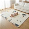 PIKATOYZ® Tappeto Gioco Bambini Pieghevole con Trasportino | Alta Densità XPE Schiuma Non Tossica, Impermeabile e Facilità di Pulizia | Tappeto Neonato Gattonamento da Terra Imbottito 180×150 cm