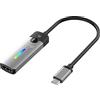 j5create Adattatore da USB Tipo C a HDMI (8K@60Hz, 4K@120Hz) con luce LED RGB per MacBook Pro, MacBook Air, iPad Pro, Samsung Galaxy, Surface Pro, Dell, HP (JCA157)