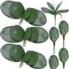 FagusHome 8 Pz Foglie d'orchidea phalaenopsis Artificiale con Radici aeree 26cm Verde Fiori Finti Orchidea Finta Foglie Decorative (8Pcs)