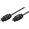Goobay 51217 Cavo a Fibra Ottica, Nero, 2.2mm Diametro, 1.5m Lunghezza del Cavo