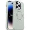 OtterBox Cover per iPhone 14 Pro OtterGrip Symmetry con MagSafe, resistente a shock e cadute, con orotezione antimicrobica e con grip integrato, testata 3x norme MIL-STD 810G, Verde