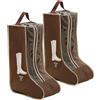 Rikyo Set di 2 contenitori per stivali, per stivali corti e stivali alti, sacchetti per la polvere per scarpe, custodie per scarpe da viaggio, copertura trasparente per stivali, organizer per scarpe da