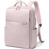GOLF QUALITY Zaino Porta PC con Scompartoper da Donna Perfetto per il Lavoro, l'università e i Viaggi Zaino Multifunzionale Casual Adatto a Notebook da 16 Pollici,Grigio Rosa