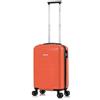 FLYMAX Valigie a 4 ruote grandi, medie e cabine, super leggere, con guscio rigido, trolley da viaggio in ABS, Arancione, 55x40x20 Ryanair, Valigia